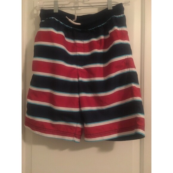 Lands' End Other - Lands' End Boys Striped Swim Board Shorts 1 Piece Size 14-16 Multicolor